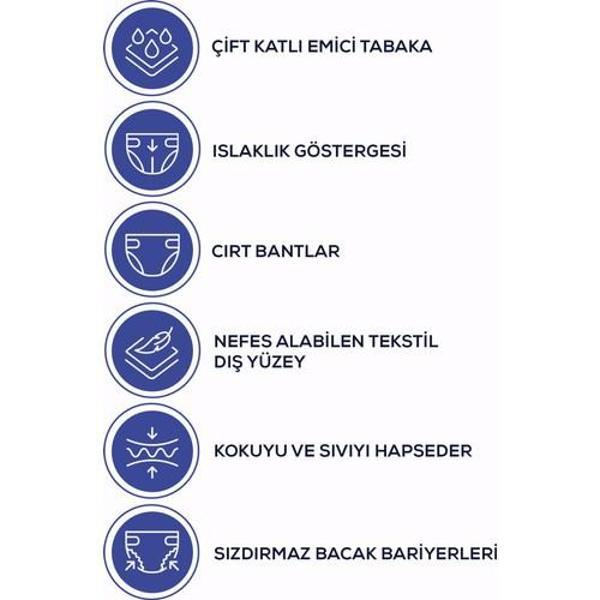 Moly Bel Bantlı Hasta Bezi x Large 60'lı - Image 1