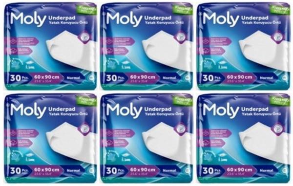 Moly Yatak Koruyucu Örtü 30 lu 6 paket / 180 adet - Image 1
