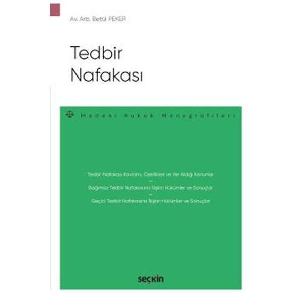 Tedbir Nafakası Betül Peker 2022/5 - Seçkin Yayıncılık - Image 1