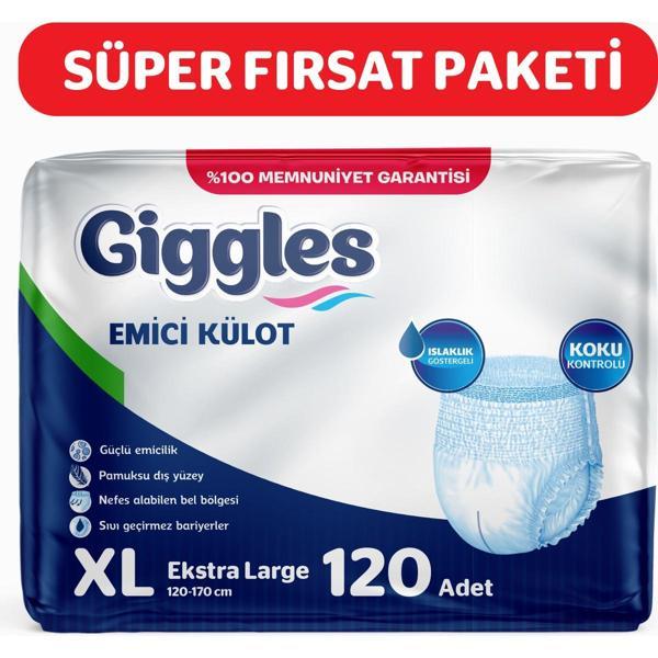 GİGGLES Emici Külot Ekstra Large 30'lu 4 Paket (120 Adet) - Image 1