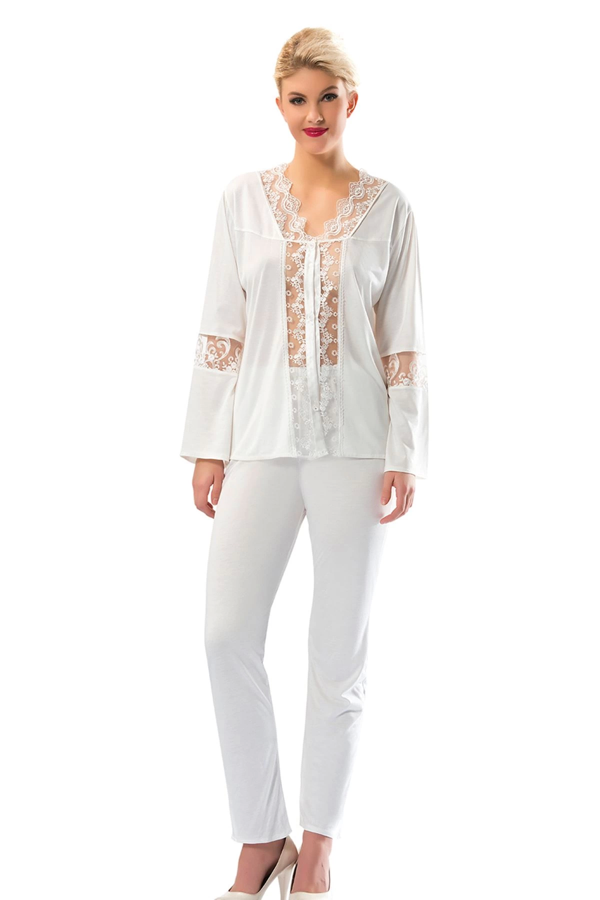 Ekru Penye Pijama Takımı - 1571 - Image 1