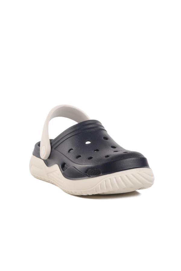 Lacivert-Beyaz Hafif Eva Taban Unisex Sabo Terlik Stella Z - Image 1