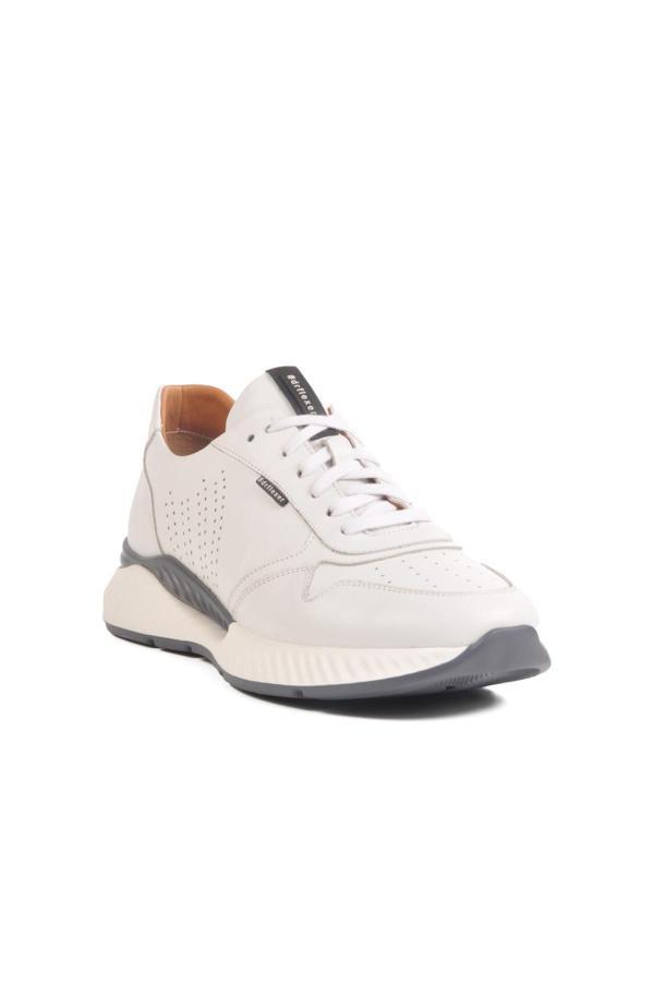 Beyaz Hakiki Deri Erkek Sneaker Dr.Flexer 758803 - Image 1