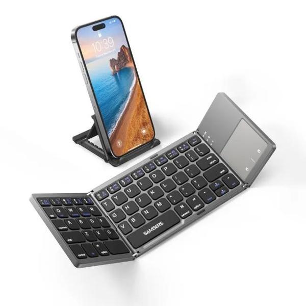 Samsers Touchpadli Katlanabilir Bluetooth Klavye BT x 1 - Image 1