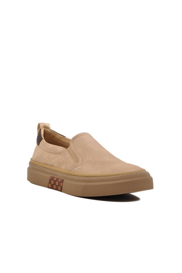Bej Hafif Bağcıksız Erkek Casual Ayakkabı 25Y501-6 M - Image 1