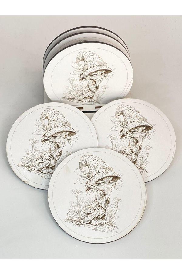 Ecce Bardak Altlığı Dekoratif  6 Lı Set - Image 1
