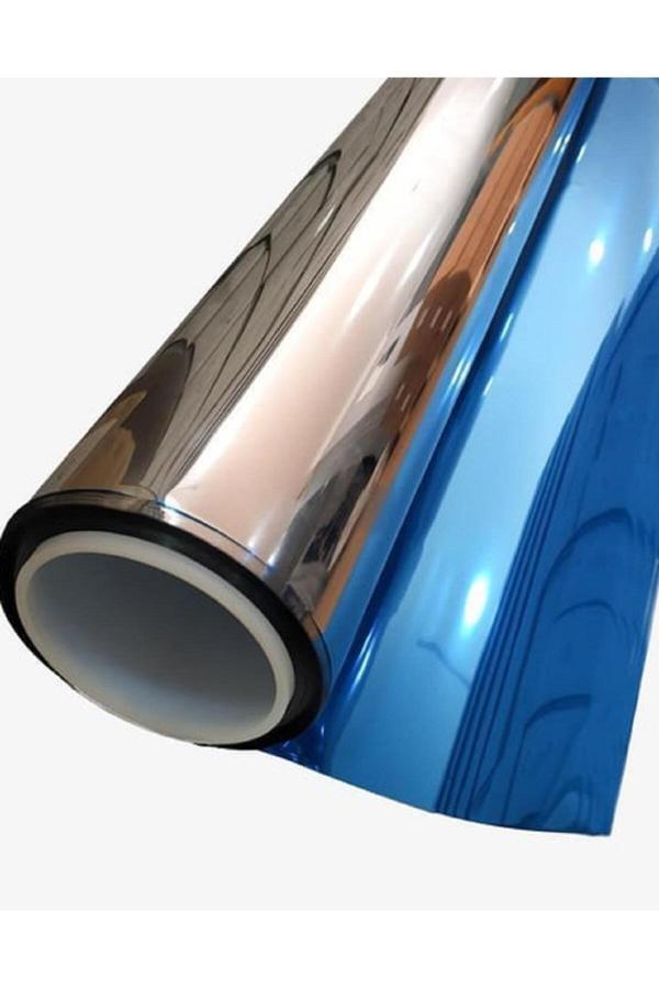Ecce Mavi Silver Aynalı Cam Filmi Amerikan Çizilmez 75 Cm X 2 Metre Kml136 - Image 1