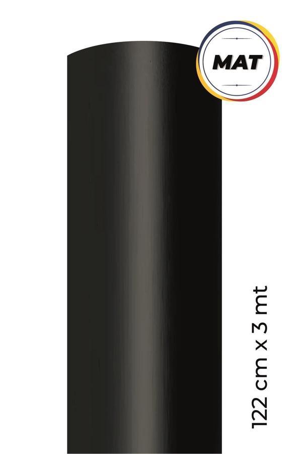 Ecce Mat Siyah Kendinden Yapışkanlı Kaplama Folyosu 122 Cm X 3 Mt - Image 1