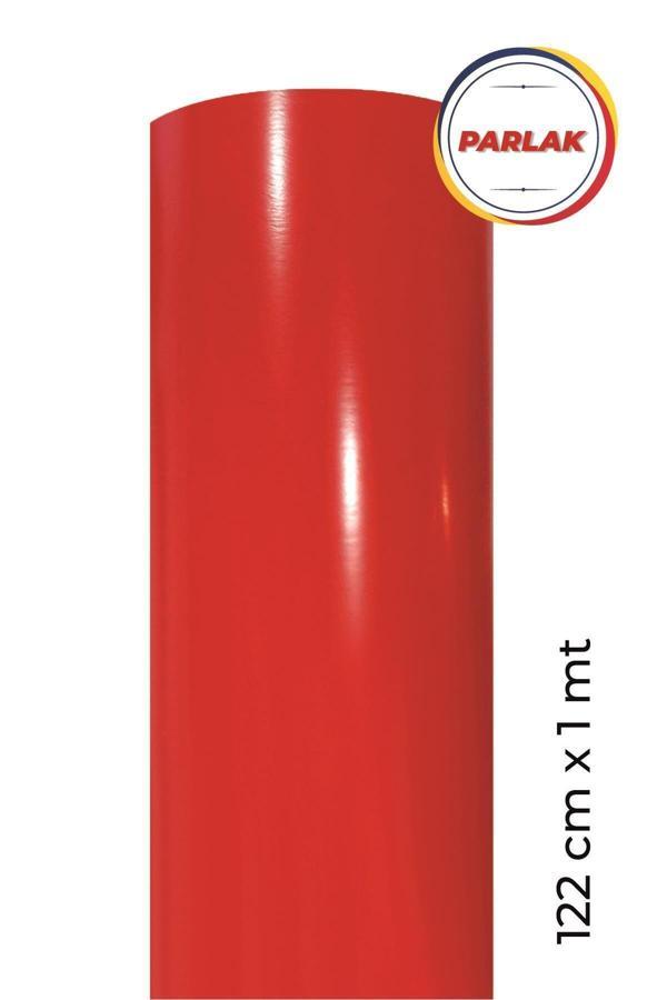 Ecce Parlak Kırmızı Kendinden Yapışkanlı Kaplama Folyosu 122 Cm X 1 Mt - Image 1