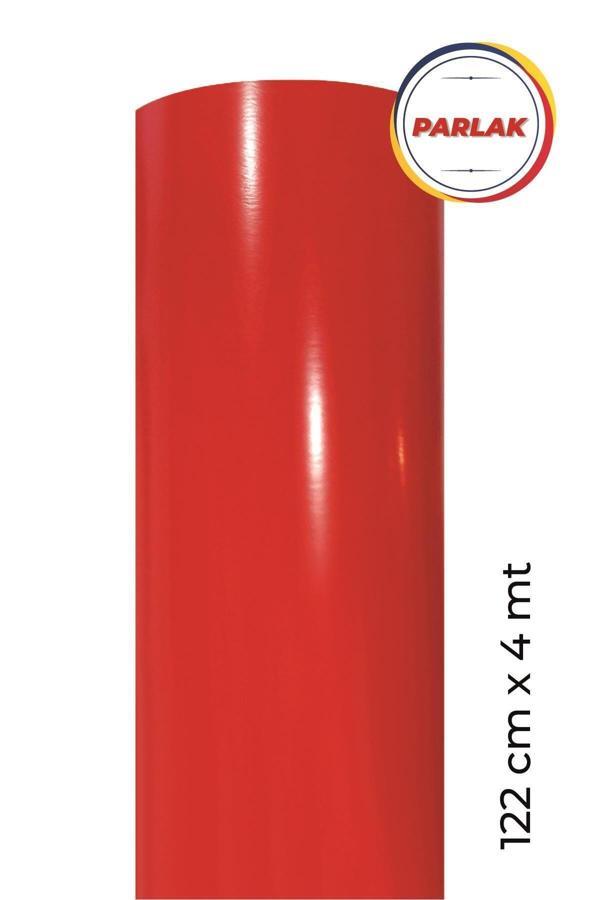 Ecce Parlak Kırmızı Kendinden Yapışkanlı Kaplama Folyosu 122 Cm X 4 Mt - Image 1