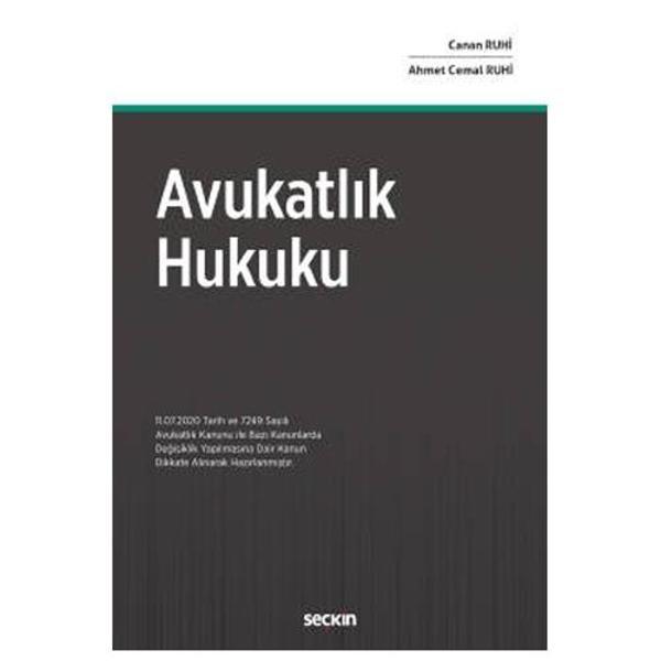 Avukatlık Hukuku Canan Ruhi 2021/01 - Seçkin Yayıncılık - Image 1