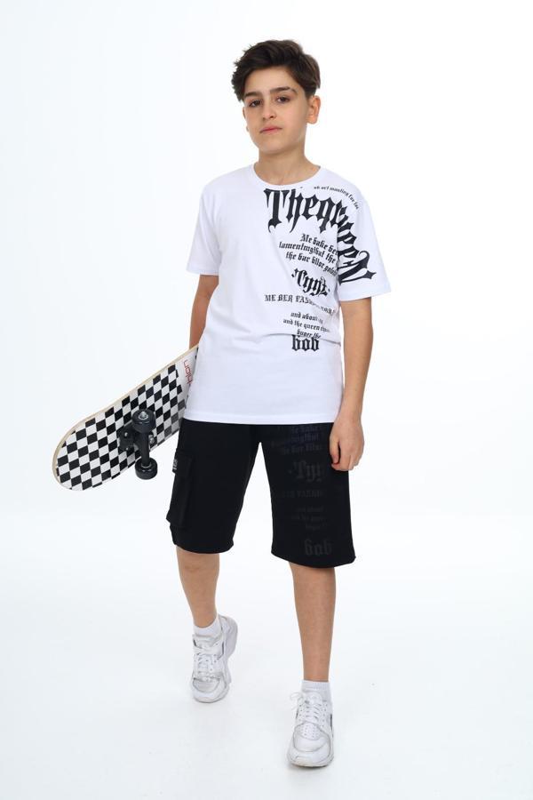 Erkek Çocuk Garson Boy Şortlu Alt Üst Takım 9920-B - Image 1