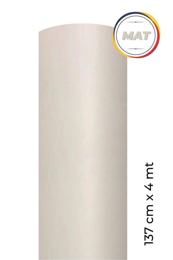 Ecce Mat Beyaz Kendinden Yapışkanlı Kaplama Folyosu 137 Cm X 4 Mt - Image 1