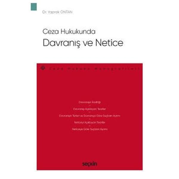Ceza Hukukunda Davranış ve Netice Yaprak Öztan 2021/01 - Seçkin Yayıncılık - Image 1