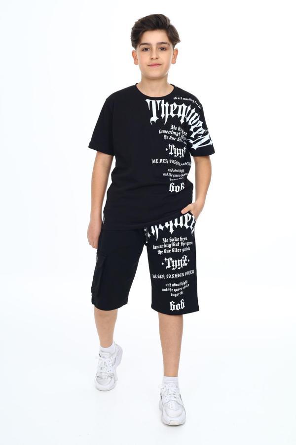 Erkek Çocuk Garson Boy Şortlu Alt Üst Takım 9920-S - Image 1