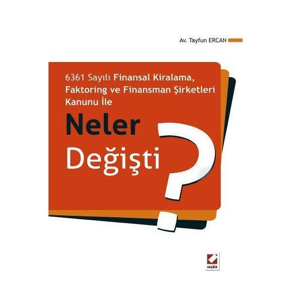 Finansman Şirketleri Kanunu İle Neler Değişti? /B Tayfun Ercan 3 2013/06 - Seçkin Yayıncılık - Image 1