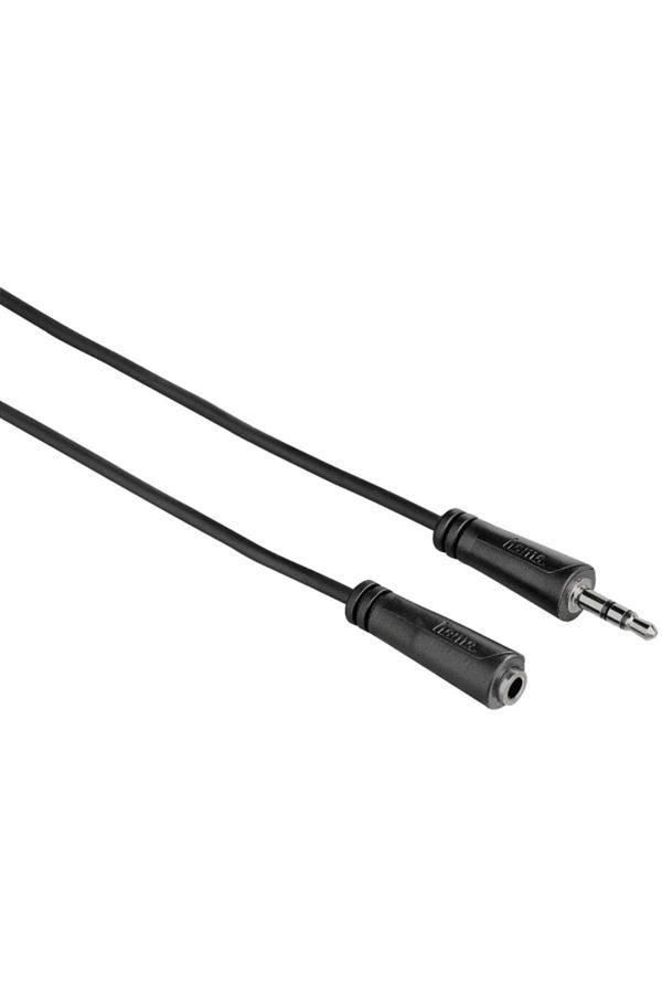 Hama Hm.200724 3.5Mm - 3.5Mm Soket Stereo 3M Ses Kablosu Siyah - Image 1