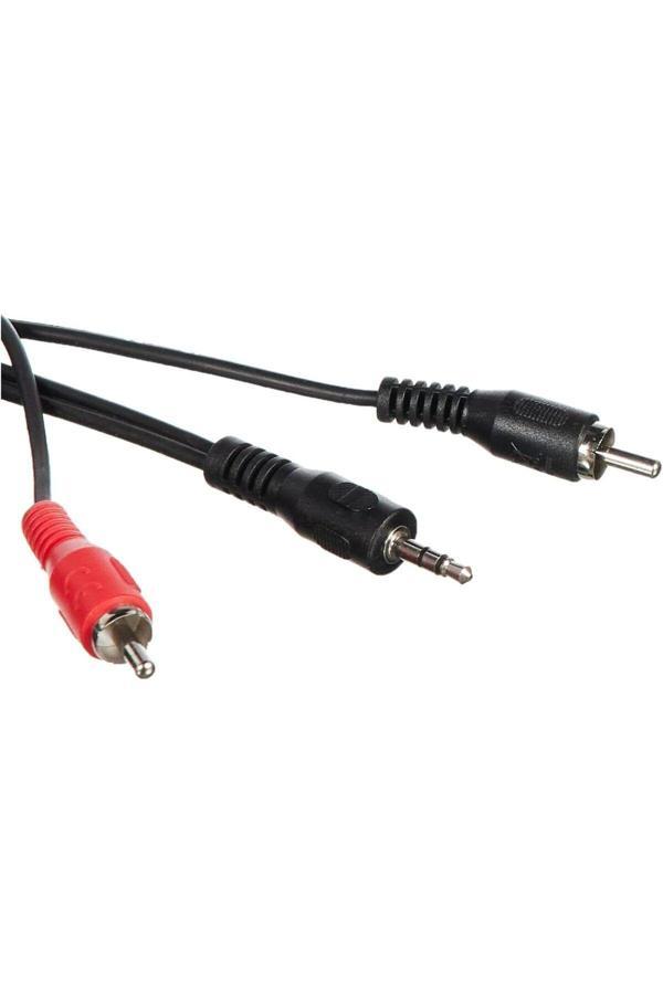 Hama Ses Kablosu 3.5Mm - 2Rca Siyah 2M - Image 1