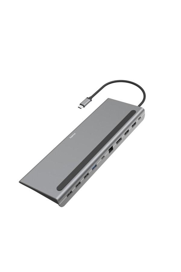 Hama Usb-C Hub, Stand, 10 Port 4Xusb-A,2Xusb-C,Hdmı,Lan - Image 1