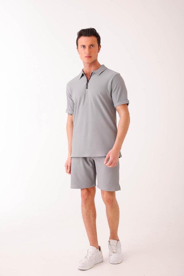 SOLARIA Şort Takım - Gri - Image 1