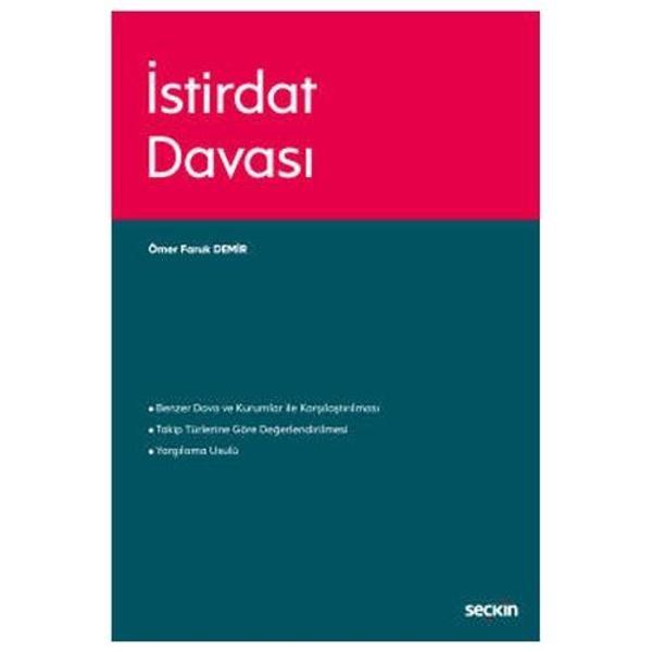 İstirdat Davası Ömer Faruk Demir 2020/10 - Seçkin Yayıncılık - Image 1
