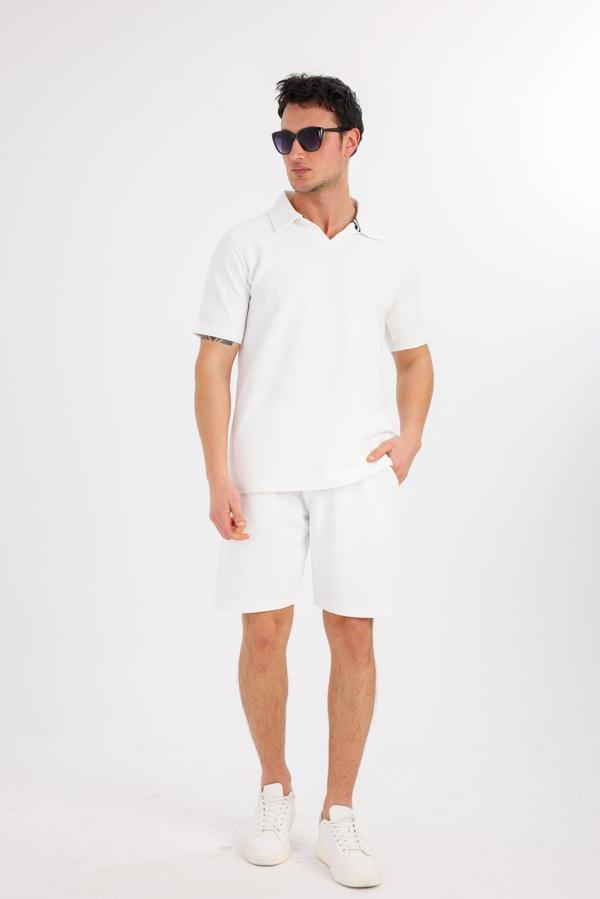 NOVALIS Şort Takım - Beyaz - Image 1