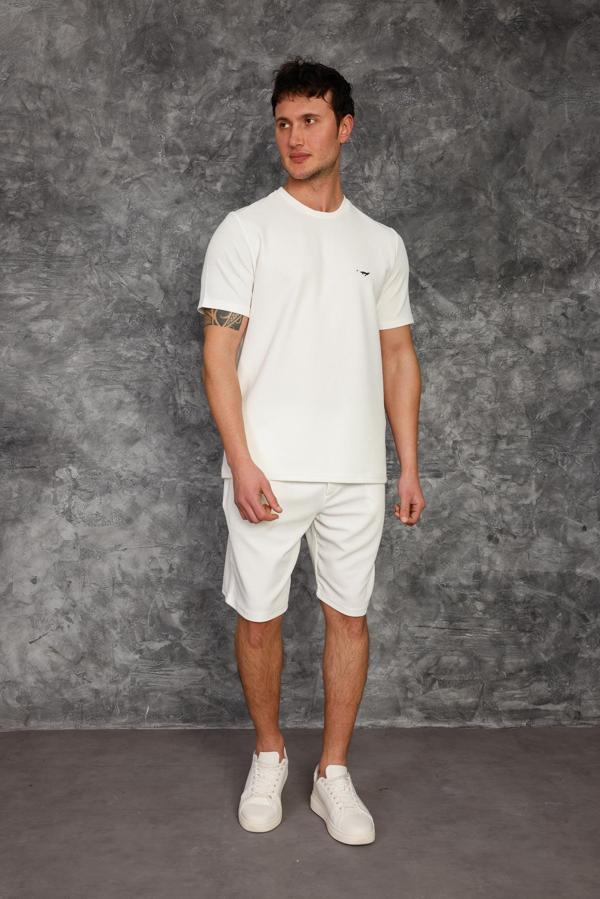 Lignis Şort Takım - Beyaz - Image 1