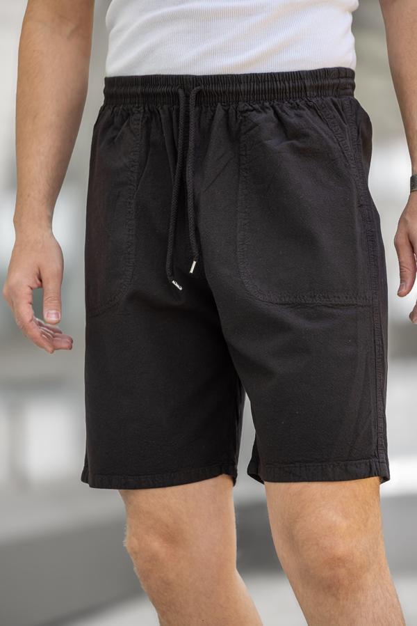 KİTE Regular Fit Cepli Kapri Şort - Siyah - Image 1