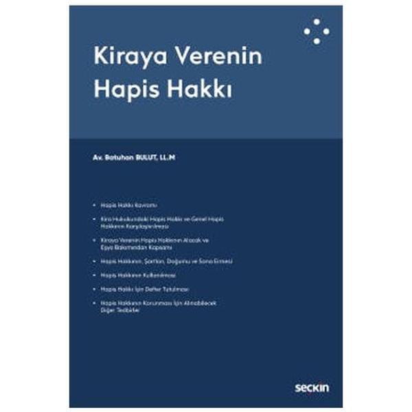 Kiraya Verenin Hapis Hakkı Batuhan Bulut 2021/01 - Seçkin Yayıncılık - Image 1