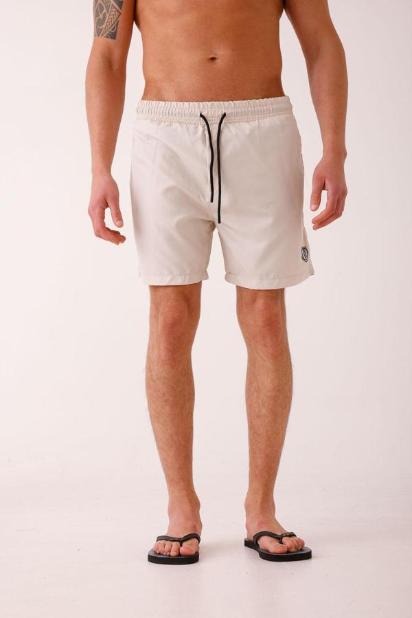 SALINUS Desenli Deniz Şortu - Bej - Image 1