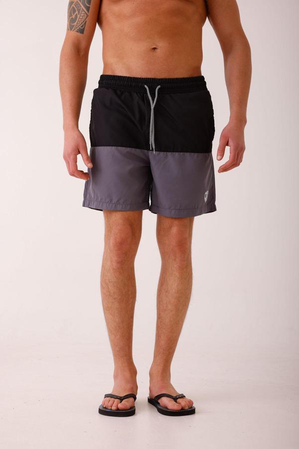 SERENA İki Renkli Deniz Şortu - Antrasit - Image 1