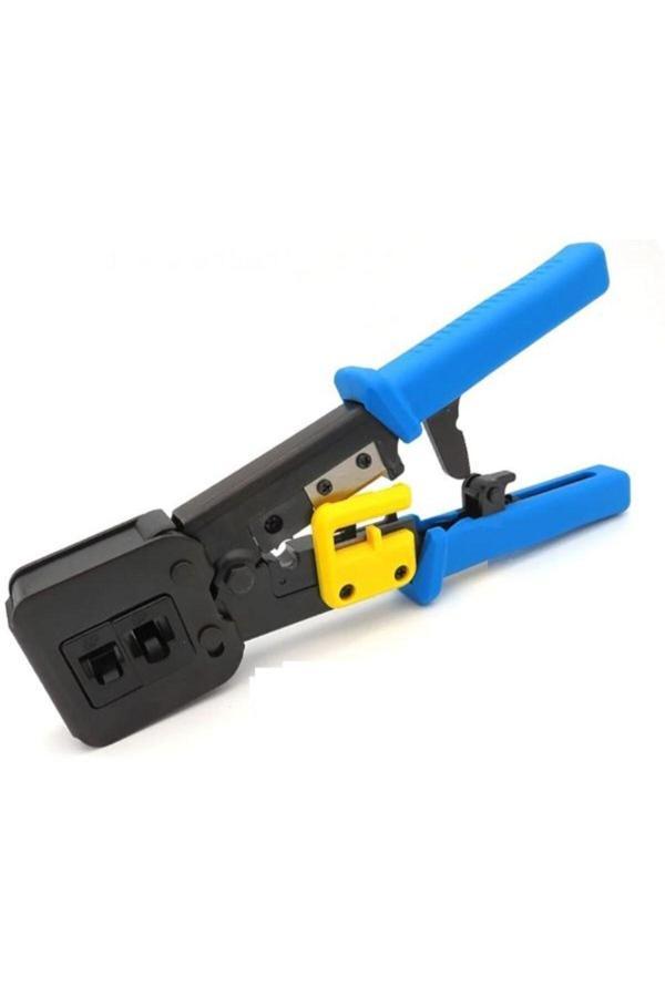 Deste Elektronik Ez Rj45 Rj11 Rj12 Cat5Cat6 Yeni Nesil Konnektör Lüx Kolay Sıkma Pensesi 10 Adet Yeni Nesil Konnektör - Image 1