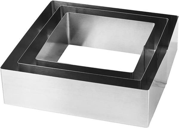 Narkalıp Kare Pasta Kek KaLIbı 3 Lü Set Derinlik 8cm - Image 1