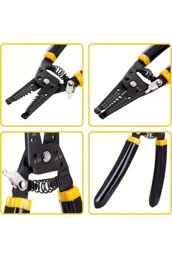 Seenergy 10-22 Awg Kablo Kesici ,Bakır Tel Soyma Aracı Ve Çok Fonksiyonlu Pense, Kablo Soyma Ve Kablo Kesici - Image 1