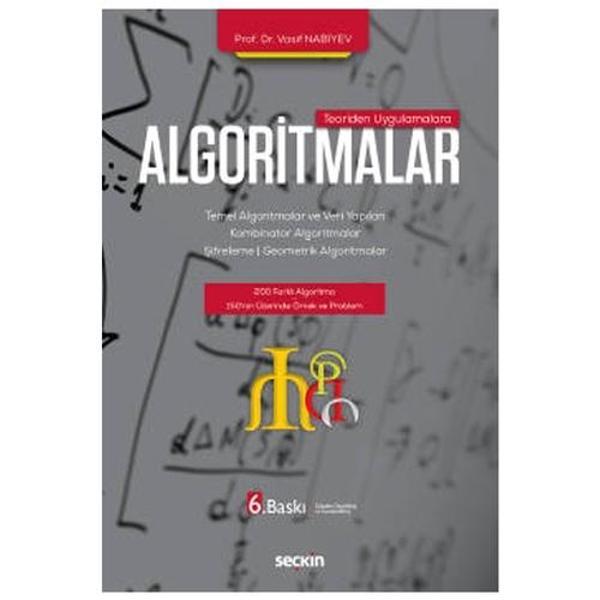 Teoriden Uygulamalara Algoritmalar Temel Algoritmalar ve Veri Yapıları - Kombinator Algoritmalar - Şifreleme - Geometrik - Seçkin Yayıncılık - Image 1
