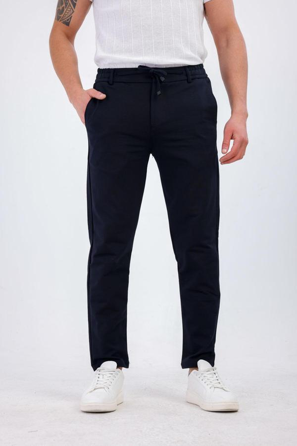 TENORIS Jogger Kumaş Pantolon - Lacivert - Image 1