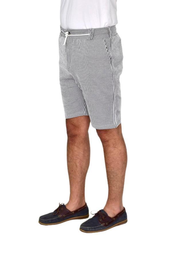 Erkek Çizgili Cepli Likralı Şort BGL-ST04624 - Image 1