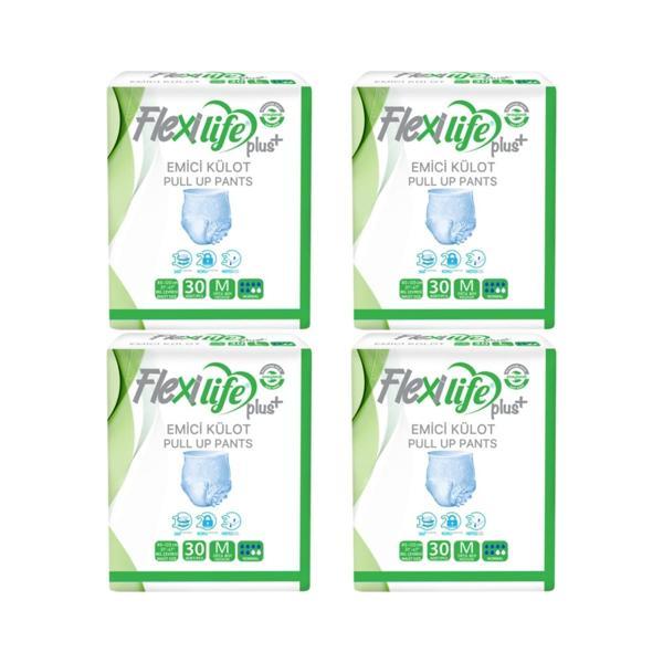 Flexilife Plus Emici Külot Orta Boy Medium 30'lu 4 paket / 120 adet - Image 1
