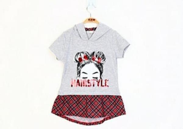 Toontoy Kız Çocuk Haırstyle Pul Palet Elbise - Image 1