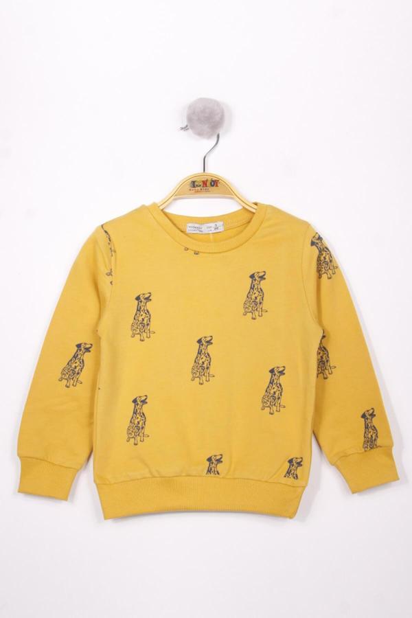 Toontoy Erkek Çocuk Köpek Baskılı Sweatshirt - Image 1