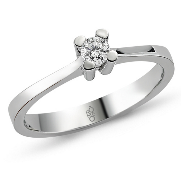 Romeo Pırlanta 0.18 Ct Tektaş Yüzük RMY314 - Image 1