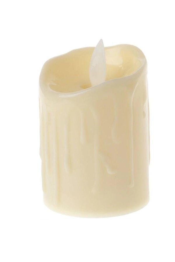 Relatos 1 Adet Alevli Led Mum Hareketli Alev Görünümlü Dekoratif Mum - 11Cm - Image 1