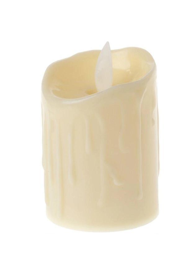 Relatos 1 Adet Alevli Led Mum Hareketli Alev Görünümlü Dekoratif Mum - 7Cm - Image 1