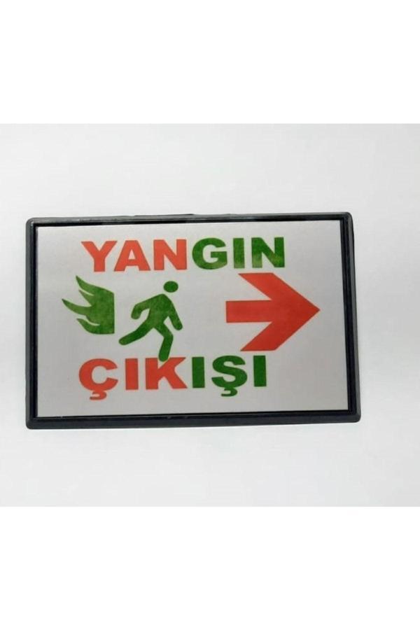 Relatos Büyük Boy Yangın Çıkışı Yönlendirme Tabelası 13 X 8 Cm - Image 1