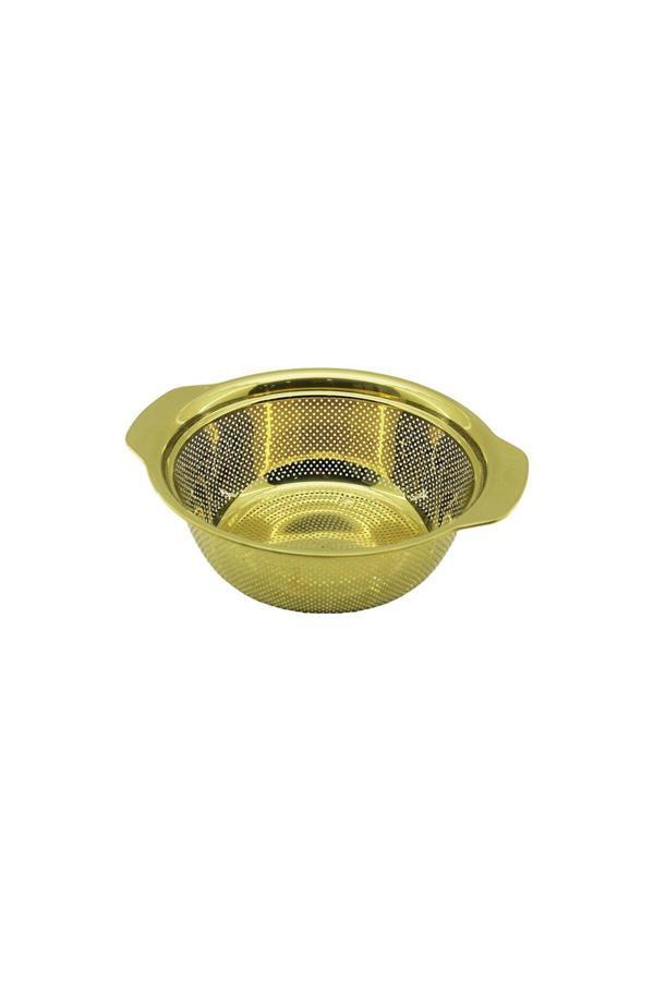 Relatos 23Cm   Gold  Paslanmaz Metal  Sepet  Süzgeç  Kendinden Kulplu (4415) - Image 1