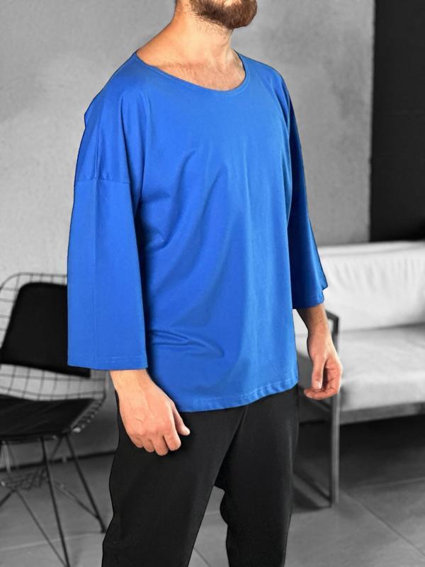 Fakir Kol Mavi Bohem T-Shirt - Image 1