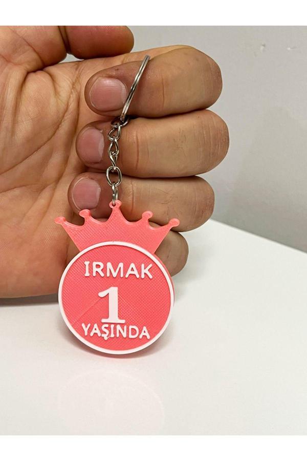 Relatos 5 Adet İsme Yaşa Özel Doğum Günü Hatırası Anahtarlık-Çocuk Doğum Günü Hatıra Hediyelik Kraliçe Taçlı - Image 1
