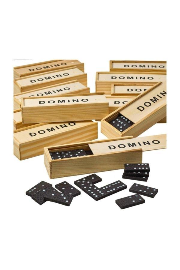 Relatos Ahşap Domino Seti 28 Taşlı Ahşap Kutulu Oyun Seti - Image 1