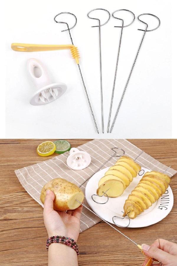 Relatos Çubukta Şekilli Patates Cips Yapma Aparatı Aleti - Spiral Salatalık -Patates Kesici - Image 1