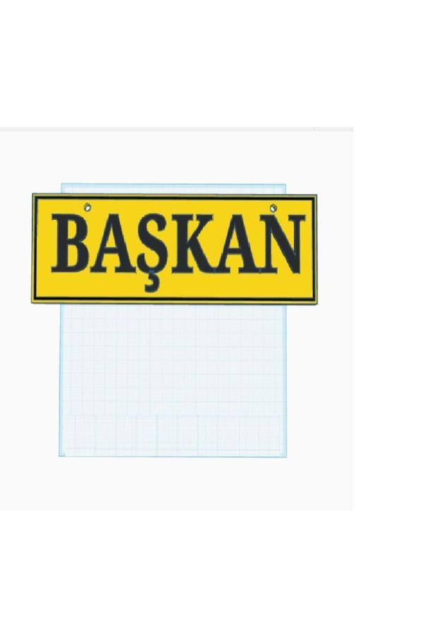 Relatos Başkan Yazılı Tır Kamyon Araba Ev Duvar Süsü Vantuzlu Dekor 25 Cm Plastik Aksesuar - Image 1